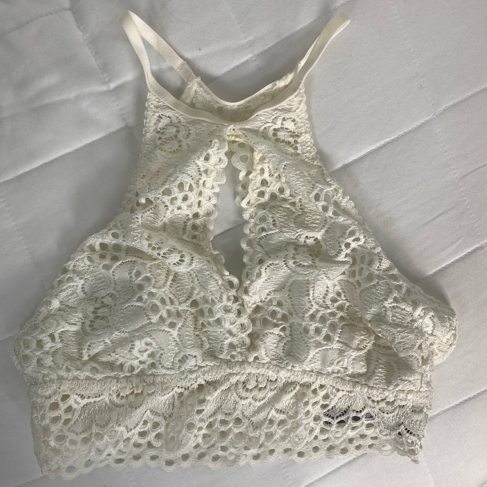 Aerie Cream Lace Bralette